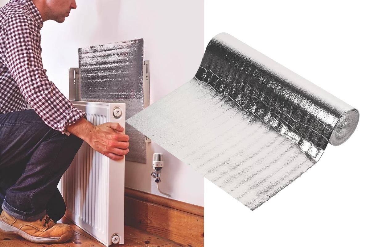 Reflective radiator foil
