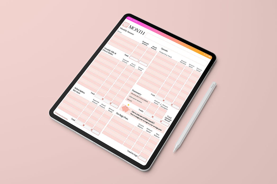 Free Downloadable 2023 Budgeting Planners for Goodnotes